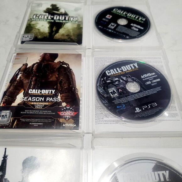 PS3 Game Lot Call of Duty 4 Modern Warfare Advanced Warfare MW3 Playstation CIB - Picture 11 of 14